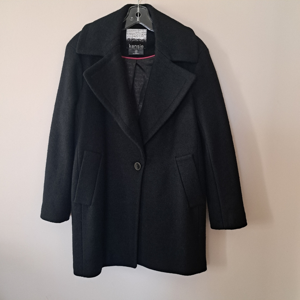 Kensie Women's Wool-Blend Cocoon coat
